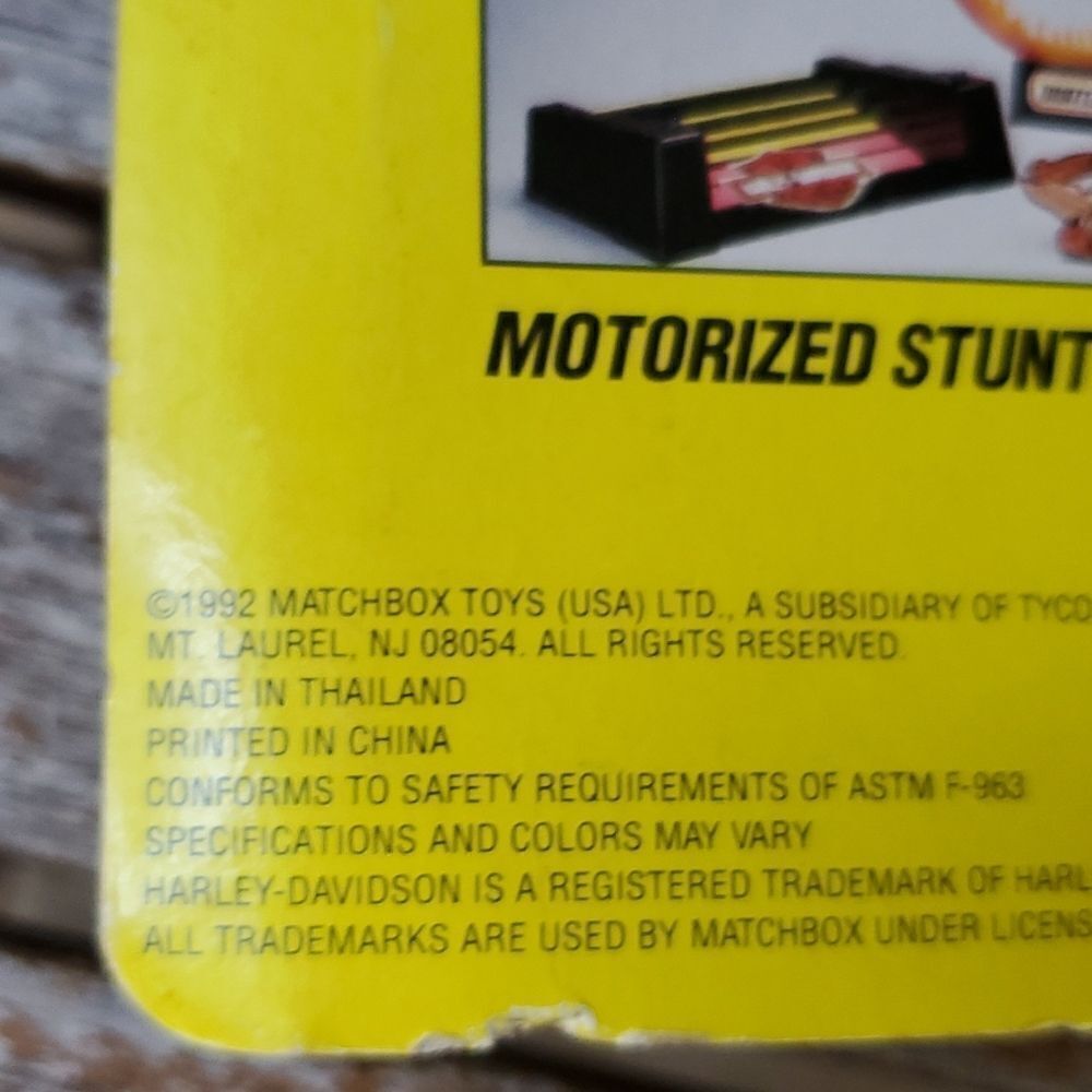 NEW 1992 Matchbox Harley Davidson Low Rider Motorcycle New NIP - Picture 6 of 6